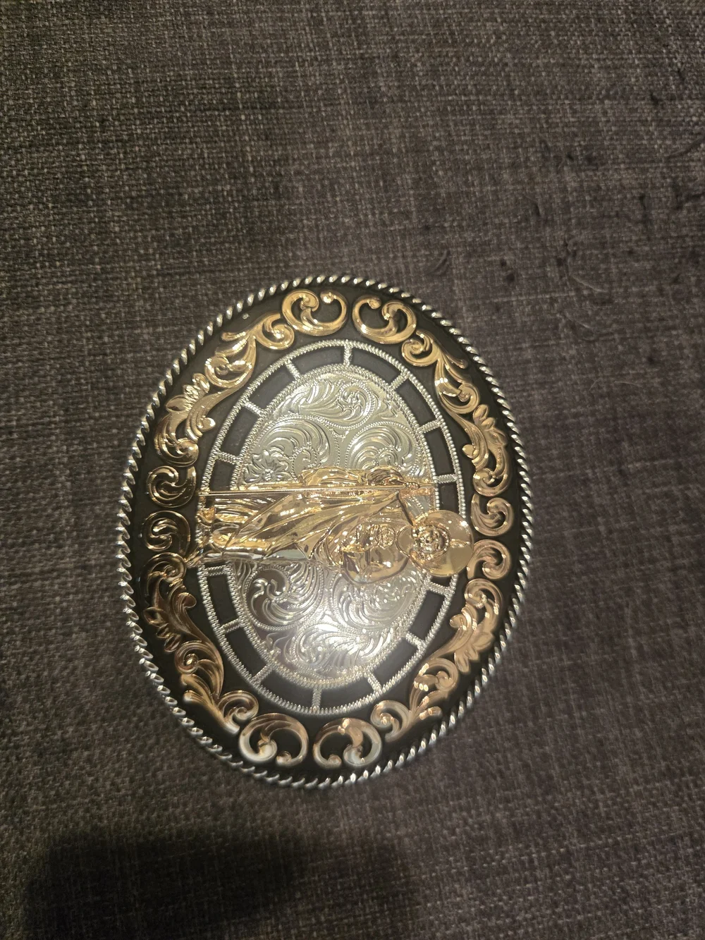 St Jude Oval Western Belt Buckle